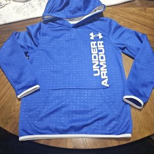 UNDER ARMOUR HOODIE BLUE YOUTH MED GENTLY USED
